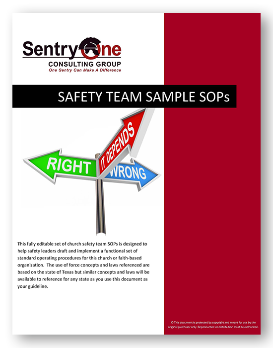 Church Safety Team Sample SOPs - Standard Operating Procedures for Church